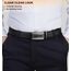BULLIANT Gürtel Herren, Gürtel Ratsche Ledergürtel Automatikschließe für Herren Anzug Business Kleidung,Breit 35mm,Größe Angepasst(Schwarz-110cm/30-36" taille verstellbar)