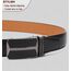 BULLIANT Gürtel Herren, Gürtel Ratsche Ledergürtel Automatikschließe für Herren Anzug Business Kleidung,Breit 35mm,Größe Angepasst(Schwarz-125cm/36-42" taille verstellbar)