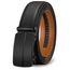 BULLIANT Gürtel Herren, Gürtel Ratsche Ledergürtel Automatikschließe für Herren Anzug Business Kleidung,Breit 35mm,Größe Angepasst(Schwarz-125cm/36-42" taille verstellbar)