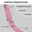 TANGCHAO Stoffgürtel Stretchgürtel Elastik Flechtgürtel Geflochtener und Elastischer Dehnbarer Gürtel für Damen und Herren Breite 3.3cm Rosa 90cm