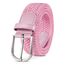 TANGCHAO Stoffgürtel Stretchgürtel Elastik Flechtgürtel Geflochtener und Elastischer Dehnbarer Gürtel für Damen und Herren Breite 3.3cm Rosa 90cm