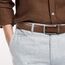 CHAOREN Ledergürtel Herren – Automatik Gürtel Herren ohne Löcher für Anzug und Freizeit (Breit 35mm)-Braun, 115cm