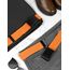 LXMY Gürtel Herren,Herren Gürtel Ohne Löcher,Stufenlos Verstellbar Canvas Stoff Gürtel Herren,Der Outdoor Business Arbeitsgürtel Passt überall Hin(Orange)
