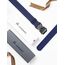 JUKMO Taktischer Gürtel, Militär Wandern 3,8cm Arbeit Gürtel mit Schwere Schnellverschluss Schnalle (Blau, 135cm)