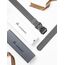 JUKMO Taktischer Gürtel, Militär Wandern 3,8cm Arbeit Gürtel mit Schwere Schnellverschluss Schnalle (Grau, 125cm)
