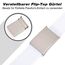 JasGood Unisesx Webgürtel Herren Damen Leinwand Arbeitsgürtel Frei Verstellbarer Flip-Top Webgürtel Silber Militärschnalle für Geschäft Sport Lässig,White,120cm