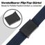 JasGood Unisesx Webgürtel Herren Damen Leinwand Arbeitsgürtel Frei Verstellbarer Flip-Top Webgürtel Schwarze Militärschnalle für Geschäft Sport Lässig,Marineblau,135cm