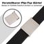 JasGood Unisesx Webgürtel Herren Damen Leinwand Arbeitsgürtel Frei Verstellbarer Flip-Top Webgürtel Silber Militärschnalle für Geschäft Sport Lässig,SCHWARZ,120cm