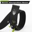 JasGood Unisesx Webgürtel Herren Damen Leinwand Arbeitsgürtel Frei Verstellbarer Flip-Top Webgürtel Silber Militärschnalle für Geschäft Sport Lässig,Schwarz,155cm