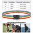 JasGood Unisesx Webgürtel Herren Damen Leinwand Arbeitsgürtel Frei Verstellbarer Flip-Top Webgürtel Schwarze Militärschnalle für Geschäft Sport Lässig,Rainbow,135cm