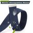 JasGood Unisesx Webgürtel Herren Damen Leinwand Arbeitsgürtel Frei Verstellbarer Flip-Top Webgürtel Silber Militärschnalle für Geschäft Sport Lässig,Navy blue,120cm
