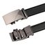 flintronic Herren Gürtel,Hochwertiges Leder material Ratsche Automatik Gürtel für Männer Ledergürtel Breite 3.5cm Länge 135CM-Schwarz (inkl Schlüsselbund & Geschenkbox)