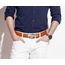 guvoosm Gürtel Herren,Leder Automatik Gürtel Für Herren Business Anzug -3,5cm Breite-005-125-Tan