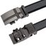 flintronic Herren Gürtel,Hochwertiges Leder material Ratsche Automatik Gürtel für Männer Ledergürtel Breite 3.5cm Länge 128CM-Schwarz (inkl Schlüsselbund & Geschenkbox)