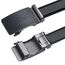 flintronic Herren Gürtel,Hochwertiges Leder material Ratsche Automatik Gürtel für Männer Ledergürtel Breite 3.5cm Länge 143CM-Schwarz (inkl Schlüsselbund & Geschenkbox)