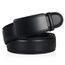 flintronic Herren Gürtel,Hochwertiges Leder material Ratsche Automatik Gürtel für Männer Ledergürtel Breite 3.5cm Länge 133CM-Schwarz (inkl Schlüsselbund & Geschenkbox)