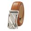 guvoosm Gürtel Herren,Leder Automatik Gürtel Für Herren Business Anzug -3,5cm Breite-005-155-Tan