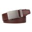guvoosm Gürtel Herren,Leder Automatik Gürtel Für Herren Business Anzug -3,5cm Breite-03-140-Brown 6033
