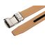 guvoosm Gürtel Herren,Leder Automatik Gürtel Für Herren Business Anzug -3,5cm Breite-005-110-Tan