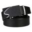flintronic Herren Gürtel,Hochwertiges Leder material Ratsche Automatik Gürtel für Männer Ledergürtel Breite 3.5cm Länge 148CM-Schwarz (inkl Schlüsselbund & Geschenkbox)