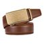 guvoosm Gürtel Herren,Leder Automatik Gürtel Für Herren Business Anzug -3,5cm Breite-2011-140-Cognac Brown