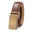 guvoosm Gürtel Herren,Leder Automatik Gürtel Für Herren Business Anzug -3,5cm Breite-2011-110-Cognac Brown
