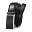 guvoosm Gürtel Herren,Leder Automatik Gürtel Für Herren Business Anzug -3,5cm Breite-2013-140-Black 138