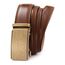 guvoosm Gürtel Herren,Leder Automatik Gürtel Für Herren Business Anzug -3,5cm Breite-2011-125-Cognac Brown