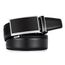 guvoosm Gürtel Herren,Leder Automatik Gürtel Für Herren Business Anzug -3,5cm Breite-2013-140-Black 138