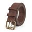 JasGood Herren Doppel Prong Ledergürtel Casual Work Heavy Duty Gürtel Doppel Ösen Gürtel für Jeans