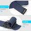 WHIPPY Elastischer Gürtel Herren Verstellbarer Outdoor Stretchgürtel Unisex Arbeitsgürtel für Damen Herren Stoffgürtel mit Kunststoffschnalle,Navy blau 140cm