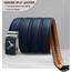 KEMISANT Gürtel Herren, Ledergürtel Ratsche Automatikschließe für Herren Business Anzug,Breit 35mm,Größe Angepasst(Navy Blau,120cm/34-40" taille verstellbar)