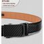 KEMISANT Gürtel Herren, Ledergürtel Ratsche Automatikschließe für Herren Business Anzug,Breit 35mm,Größe Angepasst(Schwarz-125cm/36-42" taille verstellbar)