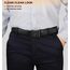 KEMISANT Gürtel Herren, Ledergürtel Ratsche Automatikschließe für Herren Business Anzug,Breit 35mm,Größe Angepasst(Schwarz,120cm/34-40" taille verstellbar)