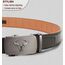 KEMISANT Gürtel Herren, Ledergürtel Ratsche Automatikschließe für Herren Business Anzug,Breit 35mm,Größe Angepasst(Heiliges Grau,115cm/32-38" taille verstellbar)