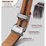 KEMISANT Gürtel Herren, Ledergürtel Ratsche Automatikschließe für Herren Business Anzug,Breit 35mm,Größe Angepasst(Navy Blau,120cm/34-40" taille verstellbar)