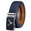 KEMISANT Gürtel Herren, Ledergürtel Ratsche Automatikschließe für Herren Business Anzug,Breit 35mm,Größe Angepasst(Navy Blau,140cm/42-48" taille verstellbar)