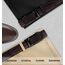 KEMISANT Gürtel Herren, Ledergürtel Ratsche Automatikschließe für Herren Business Anzug,Breit 35mm,Größe Angepasst(Dunkelbraun,120cm/34-40" taille verstellbar)