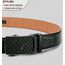 KEMISANT Gürtel Herren, Ledergürtel Ratsche Automatikschließe für Herren Business Anzug,Breit 35mm,Größe Angepasst(Dunkelgrün,140cm/42-48" taille verstellbar)