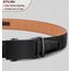 KEMISANT Gürtel Herren, Ledergürtel Ratsche Automatikschließe für Herren Business Anzug,Breit 35mm,Größe Angepasst(Schwarz-140cm/42-48" taille verstellbar)