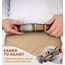 KEMISANT Gürtel Herren, Ledergürtel Ratsche Automatikschließe für Herren Business Anzug,Breit 35mm,Größe Angepasst(Orangebraun,140cm/42-48" taille verstellbar)