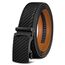 KEMISANT Gürtel Herren, Ledergürtel Ratsche Automatikschließe für Herren Business Anzug,Breit 35mm,Größe Angepasst,Schwarz2949,150cm/44-52" taille verstellbar