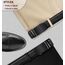 KEMISANT Gürtel Herren, Ledergürtel Ratsche Automatikschließe für Herren Business Anzug,Breit 35mm,Größe Angepasst(Schwarz-140cm/42-48" taille verstellbar)