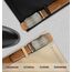 KEMISANT Gürtel Herren, Ledergürtel Ratsche Automatikschließe für Herren Business Anzug,Breit 35mm,Größe Angepasst(Orangebraun,140cm/42-48" taille verstellbar)