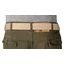 VINTAGE BASICS Unisex Stoffgürtel 130cm lang - 3,8cm breit - Herren und Damen Gürtel - Stufenlos verstellbarer Canvas Belt - Metallschnalle Beige