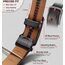 KEMISANT Gürtel Herren Gürtel Rachet Ledergürtel Verstellbar Golfgürtel Dress Gürtel Casual Jeansgürtel 35mm-Breite für Perfekte Passform(Dunkelbraun,120cm/34-40" taille verstellbar)