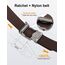 JUKMO Ratsche Gürtel Herren, Nylon Web Automatik Taktischer Arbeit Gürtel (Kaffee, Für Taille 106cm-135cm (Länge 150cm))
