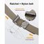 JUKMO Ratsche Gürtel Herren, Nylon Web Automatik Taktischer Arbeit Gürtel (Khaki, Für Taille 106cm-135cm (Länge 150cm))