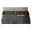 VINTAGE BASICS Unisex Stoffgürtel 130cm lang - 3,8cm breit - Herren und Damen Gürtel - Stufenlos verstellbarer Canvas Belt - Metallschnalle Grün/Military Olive