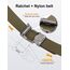 JUKMO Ratsche Gürtel Herren, Nylon Web Automatik Taktischer Arbeit Gürtel (Kojote, Für Taille 106cm-135cm (Länge 150cm))